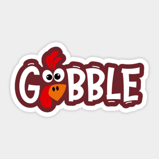 Gobble Gobble Thanksgiving Shirt, Thanksgiving t shirt womens, family thanksgiving shirts, funny Thanksgiving Shirt Sticker